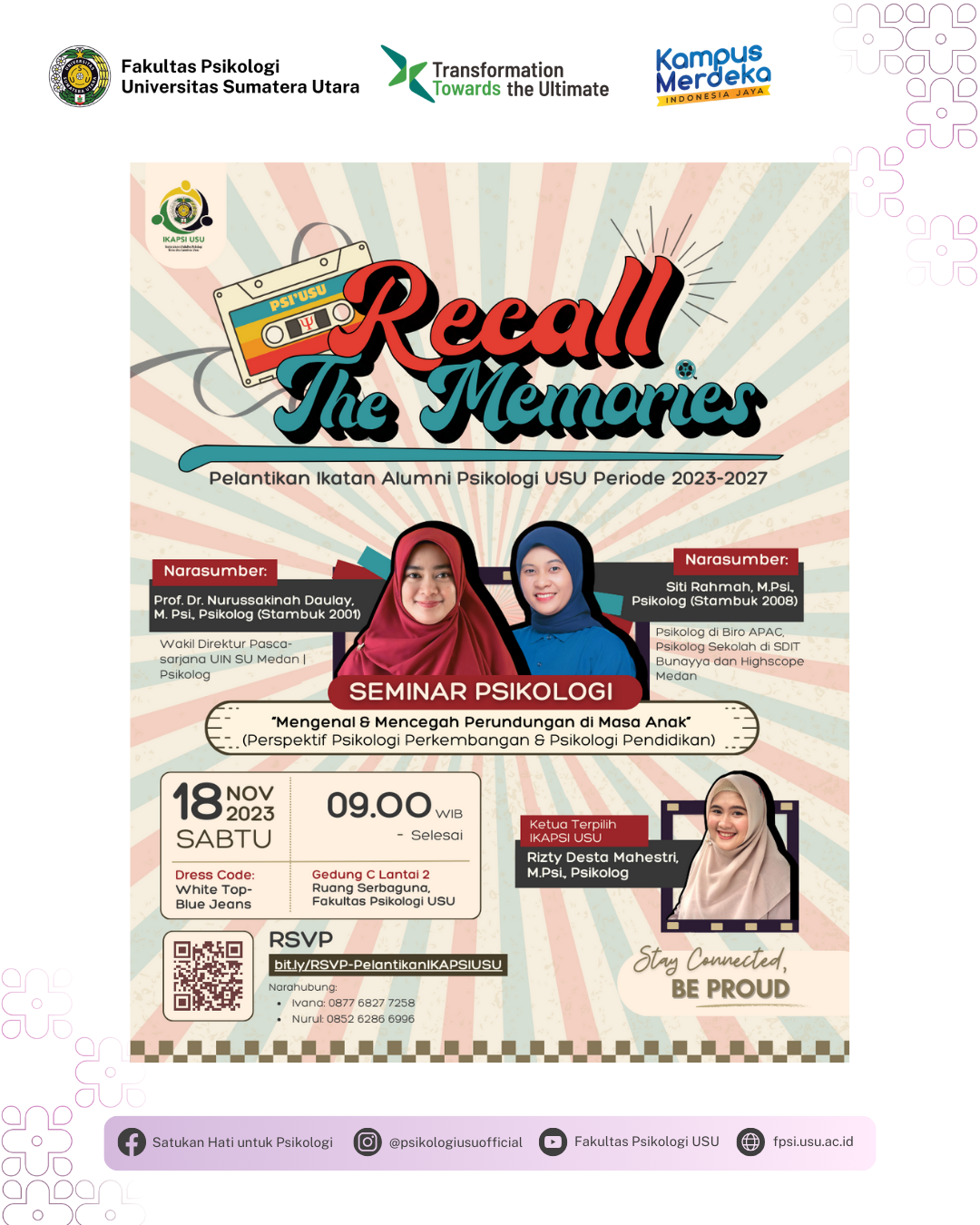 Psychology Seminar: Recall The Memories
